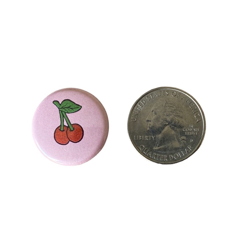 Pink Cherry Pin - Picture 2 of 3